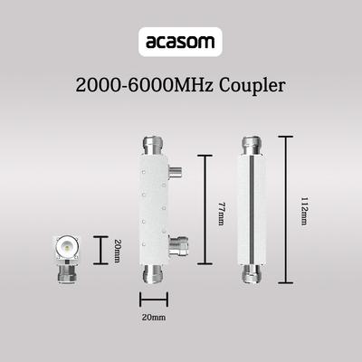 Efficiënte 10dB koppeling Dual Directional Coupler Low Insertion Loss Voor 2G-5G
