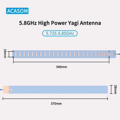 Hoge prestaties 5850MHz High Gain FPV Directional Antenna Easy Setup