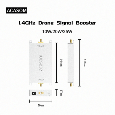 Efficiëntie 45% 40dBm 1.4GHz RF Bidirectional Amplifier Module voor draadloze extender