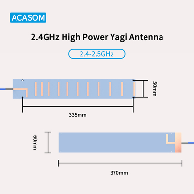 RFSMA Man Yagi Drone Jammer Antenne 50 Ohm 13 DBi High Gain
