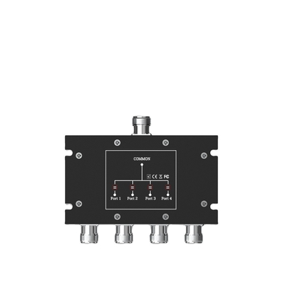 4 Way Power Splitter voor ADS-B en GPS-signalen 800-2150MHz N Vrouwelijke connector met lage invoeging