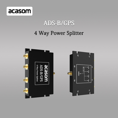 4 Way Power Splitter voor ADS-B en GPS-signalen 800-2150MHz N Vrouwelijke connector met lage invoeging