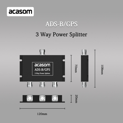Onderste invoeging 800-2150MHz RF-krachtverdelers met N vrouwelijke connector