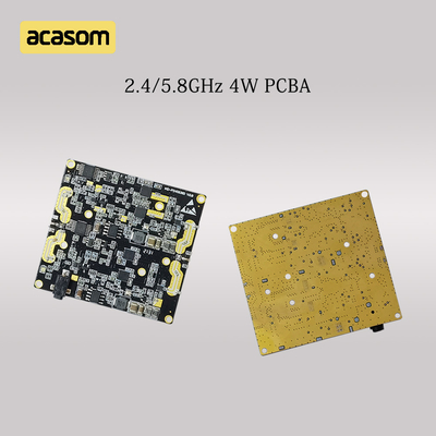 Dual Band 5.8GHz &amp; 2.4GHz RF Signal Booster 4W 36dBm PCBA Board Voor DC 12V