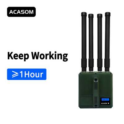 Anti FPV draagbare drone jammer 4 banden voor lange afstand drone signaal 700M 800M 900M 1000M